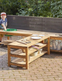 Super cabane en bois d’activités pour bac d’exploration sensoriel